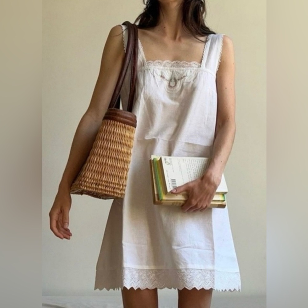 Damson Madder Nancy Linen Blend Mini Dress UK 8 / US 4 - Picture 9 of 9